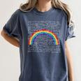Rainbow Math Equation Teacher Nerd Retro LGBT Gay Pride Flag Women's Comfort Colors T-Shirt Denim Rainbow Math Equation Teacher Nerd Retro LGBT Gay Pride Flag Women's Comfort Colors T-Shirt Denim