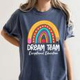 Rainbow Pencil Dream Exceptional Education Team SPED Teacher Women's Comfort Colors T-Shirt Denim