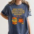 Reading 67 Meme English Teacher 6 7 Book Lover Humor Women's Comfort Colors T-Shirt Denim Reading 67 Meme English Teacher 6 7 Book Lover Humor Women's Comfort Colors T-Shirt Denim