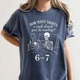 Reading 67 Meme English Teacher 67 Book Lover Humor Women's Comfort Colors T-Shirt Denim