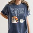 Reading 67 Six Seven Meme English Teacher Book Lover Women's Comfort Colors T-Shirt Denim Reading 67 Six Seven Meme English Teacher Book Lover Women's Comfort Colors T-Shirt Denim