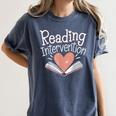Reading Intervention Teacher Women's Comfort Colors T-Shirt Denim