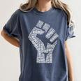 Redfored Shirt Red For Ed Protest Teachers Fist Women's Comfort Colors T-Shirt Denim Redfored Shirt Red For Ed Protest Teachers Fist Women's Comfort Colors T-Shirt Denim