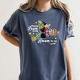 There's Room On My Broom For You Too Teacher Halloween Women's Comfort Colors T-Shirt Denim There's Room On My Broom For You Too Teacher Halloween Women's Comfort Colors T-Shirt Denim