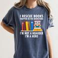 I Rescue Books Trapped In The Bookstore Book Teacher For Men Women Women's Comfort Colors T-Shirt Denim