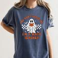 Retro You Can't Scare Me I'm A Math Teacher Cute Ghost Women Women's Comfort Colors T-Shirt Denim Retro You Can't Scare Me I'm A Math Teacher Cute Ghost Women Women's Comfort Colors T-Shirt Denim