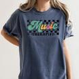 Retro Checkered Music Therapist Squad Music Therapy Teacher For Men Women Women's Comfort Colors T-Shirt Denim
