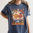Retro Fall In Love With Learning Pumpkin Leaf Teacher Autumn Women's Comfort Colors T-Shirt Denim Retro Fall In Love With Learning Pumpkin Leaf Teacher Autumn Women's Comfort Colors T-Shirt Denim