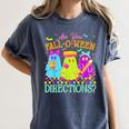 Retro Are You Falloween Direction Teacher Spooky Halloween Women's Comfort Colors T-Shirt Denim Retro Are You Falloween Direction Teacher Spooky Halloween Women's Comfort Colors T-Shirt Denim
