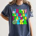 Retro Groovy In My Glowing Teacher Era Happy Teacher's Day Women's Comfort Colors T-Shirt Denim Retro Groovy In My Glowing Teacher Era Happy Teacher's Day Women's Comfort Colors T-Shirt Denim