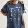 Retro Halloween Kindergarten Teacher Skeleton Trick Or Treat Men Women Kids Women's Comfort Colors T-Shirt Denim