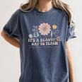 Retro I Teach Tiny Humans About Jesus Christian Teacher Women's Comfort Colors T-Shirt Denim