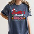 Santa's Favorite Para Christmas Paraprofessional Teacher Women's Comfort Colors T-Shirt Denim Santa's Favorite Para Christmas Paraprofessional Teacher Women's Comfort Colors T-Shirt Denim