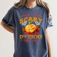 This Is My Scary Gym Teacher Costume Pumpkin Halloween Men Women Women's Comfort Colors T-Shirt Denim This Is My Scary Gym Teacher Costume Pumpkin Halloween Men Women Women's Comfort Colors T-Shirt Denim