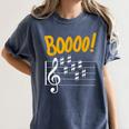 Scary Key Signature Boo Music Halloween Musician Teacher Men Women Women's Comfort Colors T-Shirt Denim Scary Key Signature Boo Music Halloween Musician Teacher Men Women Women's Comfort Colors T-Shirt Denim