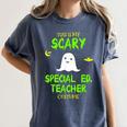 Scary Special Education Ed Teacher Costume Halloween Easy Women's Comfort Colors T-Shirt Denim Scary Special Education Ed Teacher Costume Halloween Easy Women's Comfort Colors T-Shirt Denim