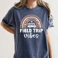 School Bus Trip Vibes Students Teachers Students Field Trip Women's Comfort Colors T-Shirt Denim