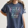 School Field Day Happy Field Day Tee Teacher Life Summer Women's Comfort Colors T-Shirt Denim