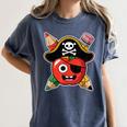 School International Talk Like A Pirate Day Pirate Teacher Women's Comfort Colors T-Shirt Denim School International Talk Like A Pirate Day Pirate Teacher Women's Comfort Colors T-Shirt Denim
