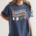School Psychologist Teacher Psychology School Psychologist Women's Comfort Colors T-Shirt Denim