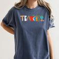School Teacher Men And Women Back To School Teachers Women's Comfort Colors T-Shirt Denim School Teacher Men And Women Back To School Teachers Women's Comfort Colors T-Shirt Denim