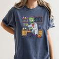 Science Teacher Halloween Shirt Zombie Chemistry Scientist Women's Comfort Colors T-Shirt Denim Science Teacher Halloween Shirt Zombie Chemistry Scientist Women's Comfort Colors T-Shirt Denim