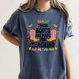These Boots Are Made Teaching Western Cowboy Teacher Women's Comfort Colors T-Shirt Denim