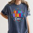 Second Grade Crew 2nd Back To School Teacher Team Squad Women's Comfort Colors T-Shirt Denim