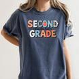 Second Grade Dream Team Back To School 2nd Grade Teacher Women's Comfort Colors T-Shirt Denim Second Grade Dream Team Back To School 2nd Grade Teacher Women's Comfort Colors T-Shirt Denim