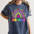 Second Grade Rainbow Girls Boys Teacher Team 2nd Grade Squad Women's Comfort Colors T-Shirt Denim Second Grade Rainbow Girls Boys Teacher Team 2nd Grade Squad Women's Comfort Colors T-Shirt Denim