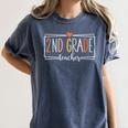 Second Grade Teacher 2nd Grade Teachers Back To School Women's Comfort Colors T-Shirt Denim Second Grade Teacher 2nd Grade Teachers Back To School Women's Comfort Colors T-Shirt Denim