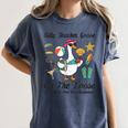 Silly Teacher Goose On The Loose School Out Summer Women Men Women's Comfort Colors T-Shirt Denim