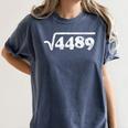 Sixty Seven 67 Meme Square Root 4489 Slang Math Teacher Women's Comfort Colors T-Shirt Denim Sixty Seven 67 Meme Square Root 4489 Slang Math Teacher Women's Comfort Colors T-Shirt Denim