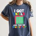 I Got Skills They'Re Multiplying Shirt Math Teacher Women's Comfort Colors T-Shirt Denim I Got Skills They'Re Multiplying Shirt Math Teacher Women's Comfort Colors T-Shirt Denim