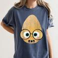 The Smart Seed Good Egg Teacher Halloween Costume Food Group Women's Comfort Colors T-Shirt Denim The Smart Seed Good Egg Teacher Halloween Costume Food Group Women's Comfort Colors T-Shirt Denim