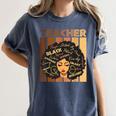 Smart Teacher Afro Girl Melanin African American Wowen Women's Comfort Colors T-Shirt Denim