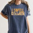 I SMELL CHILDREN Halloween Teacher Classroom I Teach Women's Comfort Colors T-Shirt Denim I SMELL CHILDREN Halloween Teacher Classroom I Teach Women's Comfort Colors T-Shirt Denim