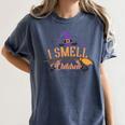 I Smell Children Wicked Cute Kindergarten Teacher Halloween Women's Comfort Colors T-Shirt Denim