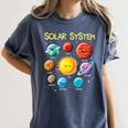 Solar System Cute Face Planets Space Science Teacher School Women's Comfort Colors T-Shirt Denim Solar System Cute Face Planets Space Science Teacher School Women's Comfort Colors T-Shirt Denim