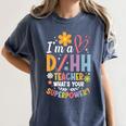 Special Education ASL Teacher Superpower DHH Teacher Women's Comfort Colors T-Shirt Denim Special Education ASL Teacher Superpower DHH Teacher Women's Comfort Colors T-Shirt Denim