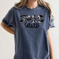 Special Education Squad Camo SPED Teacher Women's Comfort Colors T-Shirt Denim Special Education Squad Camo SPED Teacher Women's Comfort Colors T-Shirt Denim