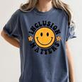 Special Education Teacher Autism Awareness Inclusion Matters Women's Comfort Colors T-Shirt Denim