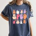 Special Education Teacher Ghosts Halloween SPED Teacher Women's Comfort Colors T-Shirt Denim Special Education Teacher Ghosts Halloween SPED Teacher Women's Comfort Colors T-Shirt Denim