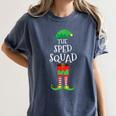 SPED Squad Elf Teacher Matching Christmas Party Pajama Women's Comfort Colors T-Shirt Denim