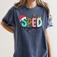 SPED Squad Special Education Teacher Autism Christmas Women Women's Comfort Colors T-Shirt Denim