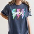 SPED Teacher Squad Lightning Bolt Special Education Women's Comfort Colors T-Shirt Denim SPED Teacher Squad Lightning Bolt Special Education Women's Comfort Colors T-Shirt Denim