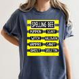 Spelling Bee Pun Halloween Costume For Teachers Women's Comfort Colors T-Shirt Denim