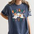 Spooky Ghost PE Teacher Squad Physical Education Halloween Women's Comfort Colors T-Shirt Denim Spooky Ghost PE Teacher Squad Physical Education Halloween Women's Comfort Colors T-Shirt Denim