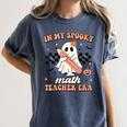 In My Spooky Math Teacher Era Groovy Retro Halloween Costume For Men Women Women's Comfort Colors T-Shirt Denim In My Spooky Math Teacher Era Groovy Retro Halloween Costume For Men Women Women's Comfort Colors T-Shirt Denim