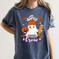 Spooky Para Crew Ghost Halloween Paraprofessional Teacher Women's Comfort Colors T-Shirt Denim Spooky Para Crew Ghost Halloween Paraprofessional Teacher Women's Comfort Colors T-Shirt Denim